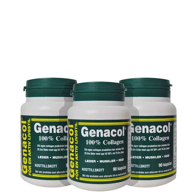 3 x Genacol 100% Collagen, 90 kapslar 3 x Genacol 100% Collagen, 90 kapslar