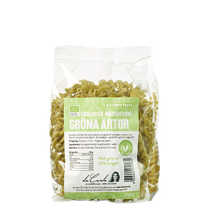 Gröna Ärtor Ekologisk Fusilli 250 g 