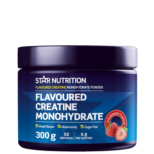 Star Nutrition Flavoured creatine strawberry Smaksatt Kreatin Monohydrat 300 g Strawberry