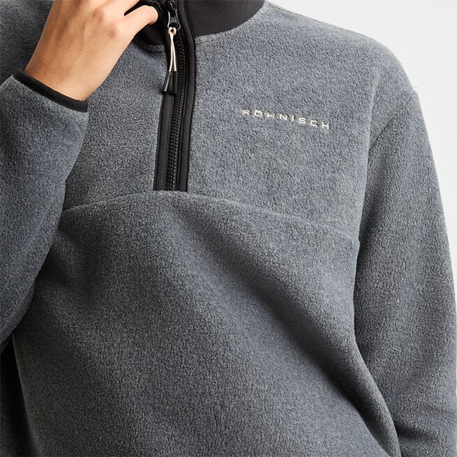 Thermal Half Zip Fleece, Grey Melange, XL  Thermalfleece Halvzip Grå