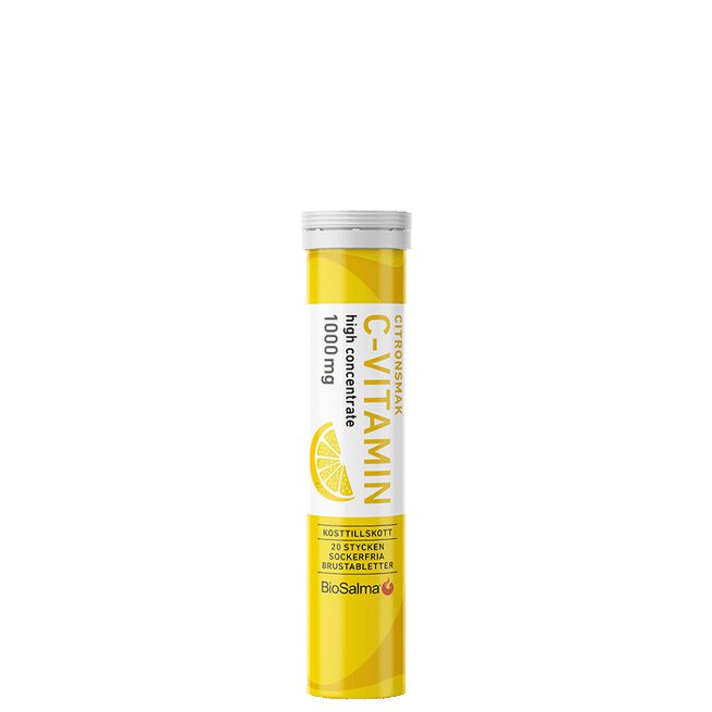 C-vitamin 1000mg Citron, 20 brustabletter C-vitamin 1000mg Citron, 20 brustabletter Citron
