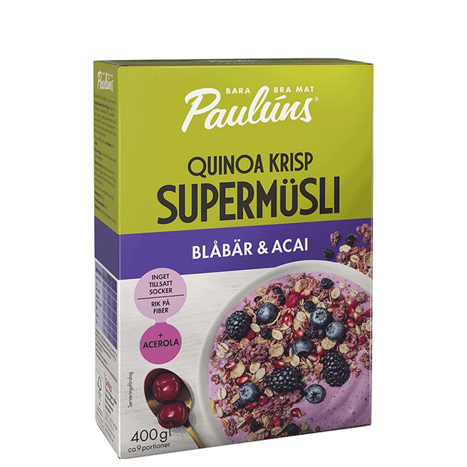 Müsli Blåbär Acai 400 g Müsli Blåbär Acai 400 g
