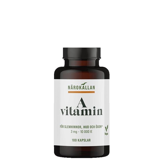 Närokällan A-vitamin, 100 kapslar A-vitamin 100 kapslar