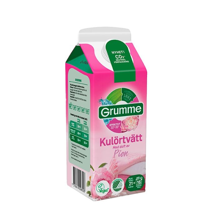 Grumme Flytande Kulörtvätt Plus Pion 750 ml Flytande Kulörtvätt Plus Pion 750 ml