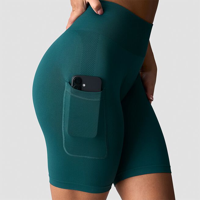 Define Seamless Pocket Biker Shorts, Forrest Green, L  Define Cykelshorts Grön