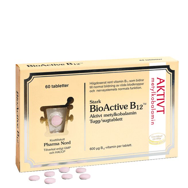 BioActive B12 60 sugtabletter Pharma Nord BioActive B12 60 sugtabletter Pepparmint