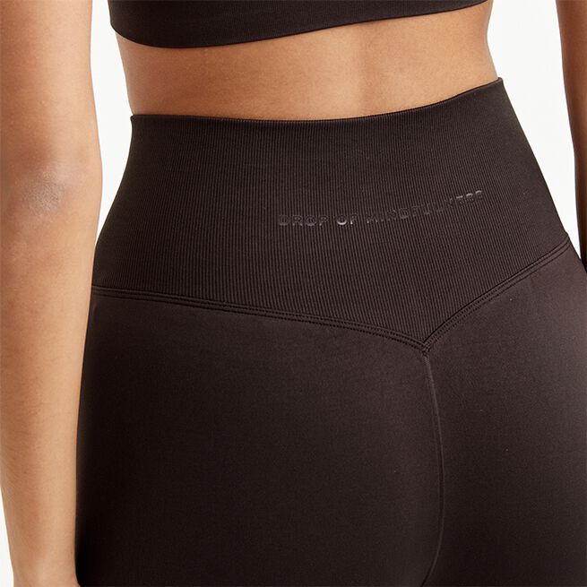 Signature Seamless Tights, Dark Brown, S  Träningstights Mörkbrun