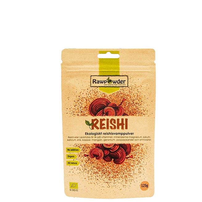 Reishi Rawpowder Ekologiskt Reishisvamppulver 125 g