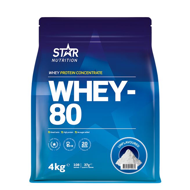Star Nutrition Whey-80 4kg Whey-80 Vassleprotein 4 kg Naturell
