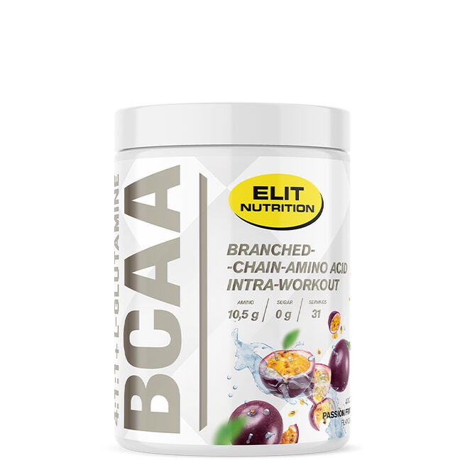 ELIT BCAA 4:1:1 + L-glutamine, 400 g, Passion Fruit ELIT BCAA 4:1:1 + L-glutamine, 400 g Passion Fruit