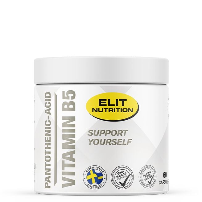 ELIT Pantothenic Acid, Vitamin B5, 60 caps ELIT Pantothenic Acid Vitamin B5 60 kapslar
