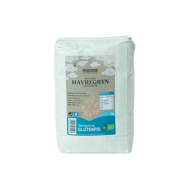 Havregryn Lättkokt Glutenfri 1 kg  Havregryn Lättkokt Glutenfri 1 kg
