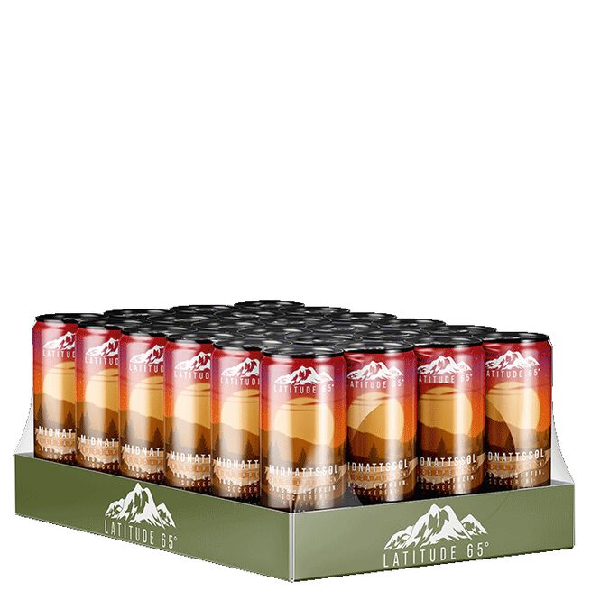 24 x Latitude 65, 330 ml, Midnattssol 24 x Latitude 65 Energidryck 330 ml Midnattssol - Blodapelsin