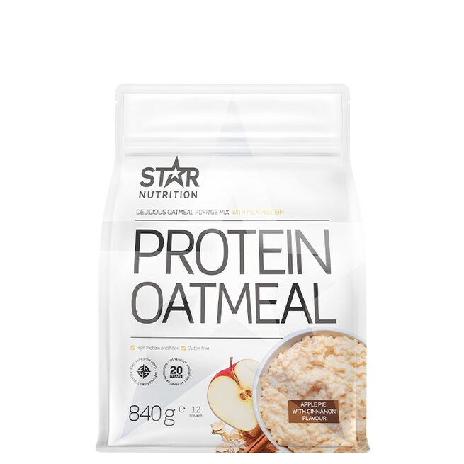 Protein Oatmeal, Apple Pie with Cinnamon, 840g Proteingröt Glutenfri 840 g Apple/Cinnamon