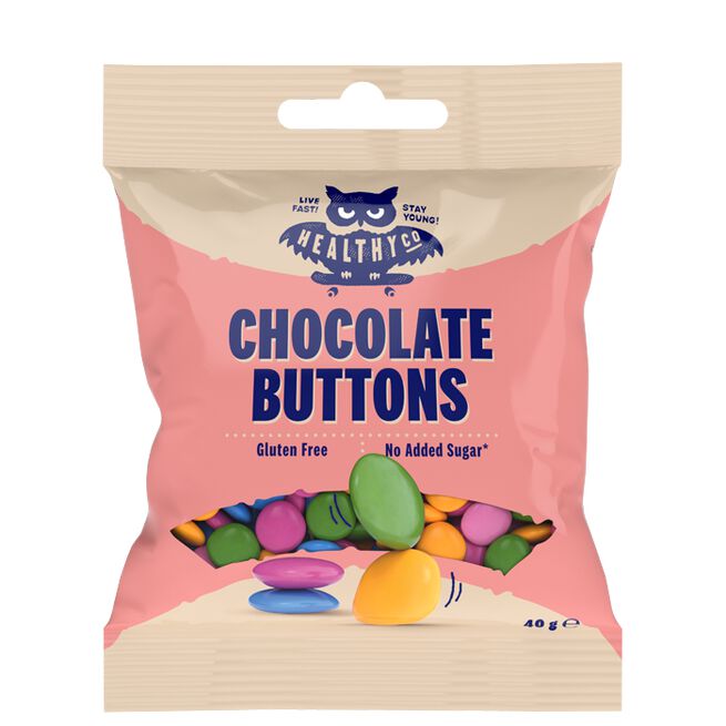 HealthyCo Chocolate Buttons 40 g Chokladknappar 40 g