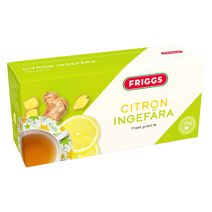 Gr&ouml;nt te Ingef&auml;ra Citron 20 st GingerLemon