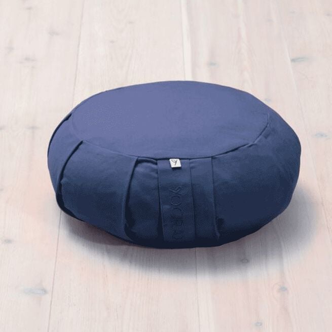 Meditation Cushion Round, Blueberry Blue Yogiraj Meditationskudde Rund Blå