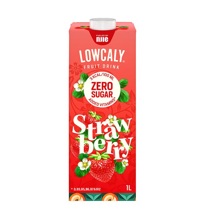 Lowcaly Fruit Drink, 1000 ml, Strawberry Lowcaly Fruktdryck 1000 ml Strawberry