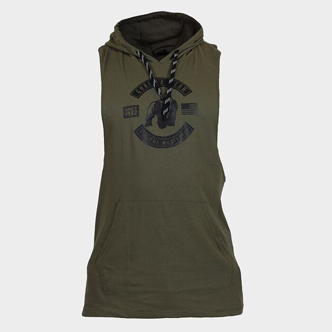Lawrence Hooded Tank Top, Army, S  Lawrence Hooded Tank Top, Army