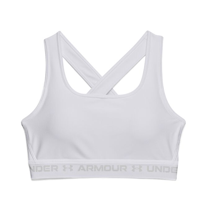 Under Armour UA Crossback Mid Bra White Halo Gray UA Crossback Mid Bra, White/Halo Gray