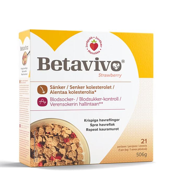 Betavivo Strawberry 506 g Havreflingor Jordgubbe 506 g