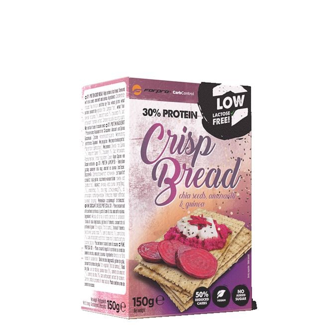 30% Protein Crisp Bröd Chiafrön Amarant & Quinoa 150 g 30% Protein Crisp Bröd Chiafrön Amarant & Quinoa 150 g