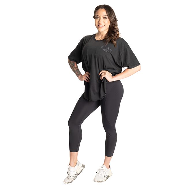 Better Bodies Relentless Oversize Tee, Washed Black Relentless Oversize T-shirt Svart