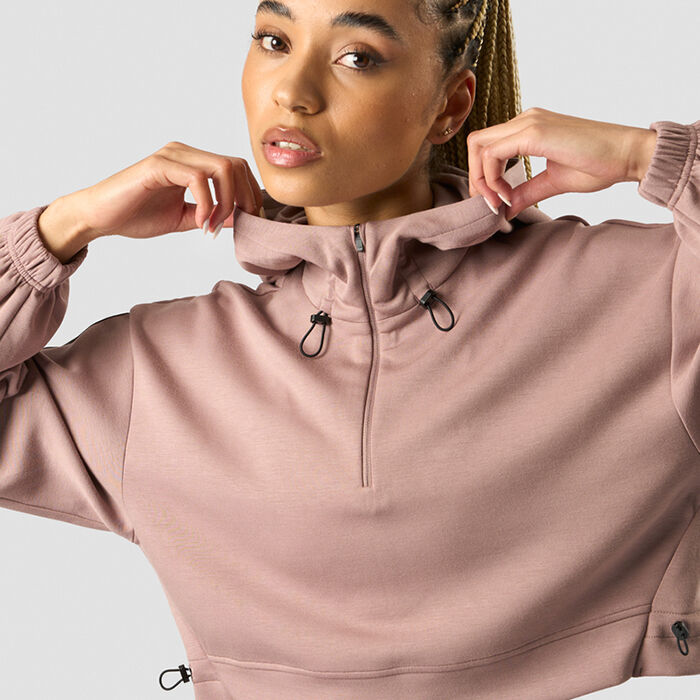 Stance Cropped Hoodie, Light Mauve