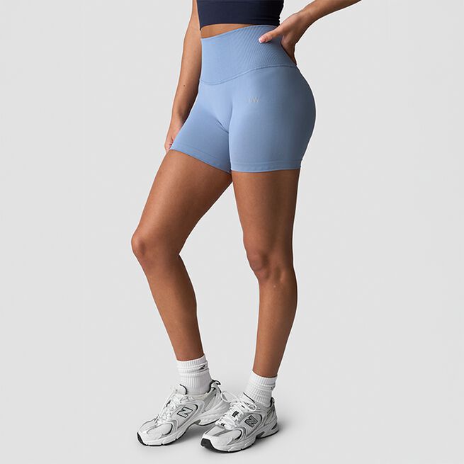 Define Seamless Pocket Shorts, Metal Blue, S Define Seamless Shorts Blå
