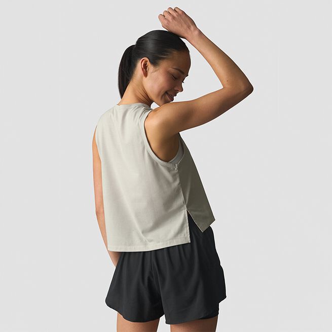 Mirage Cropped Singlet, Light Beige, L  Mirage Croppat Linne Beige
