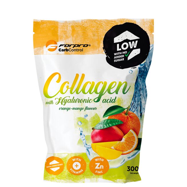 Forpro Kollagen med Hyaluronsyra Apelsin Mango 300 g