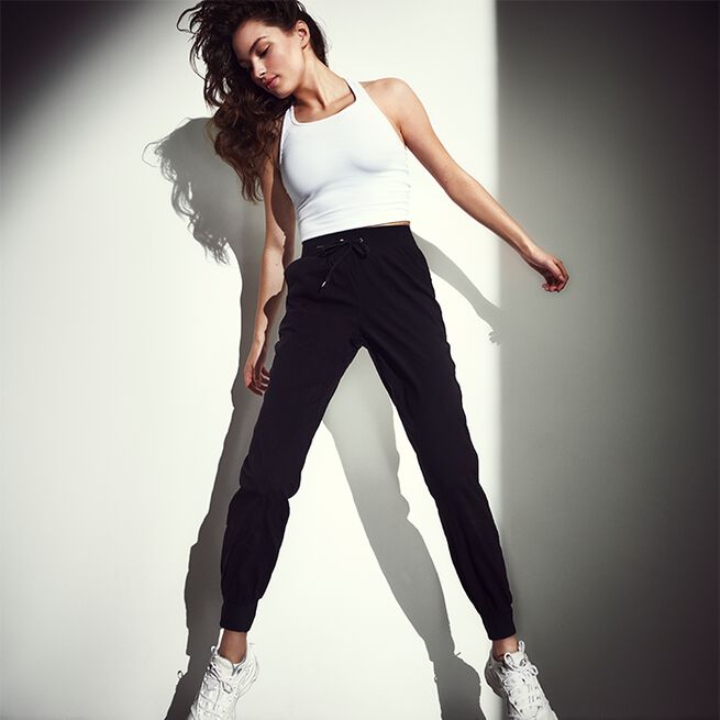 Crop Rib Racerback, White, 36  Crop Rib Racerback, White