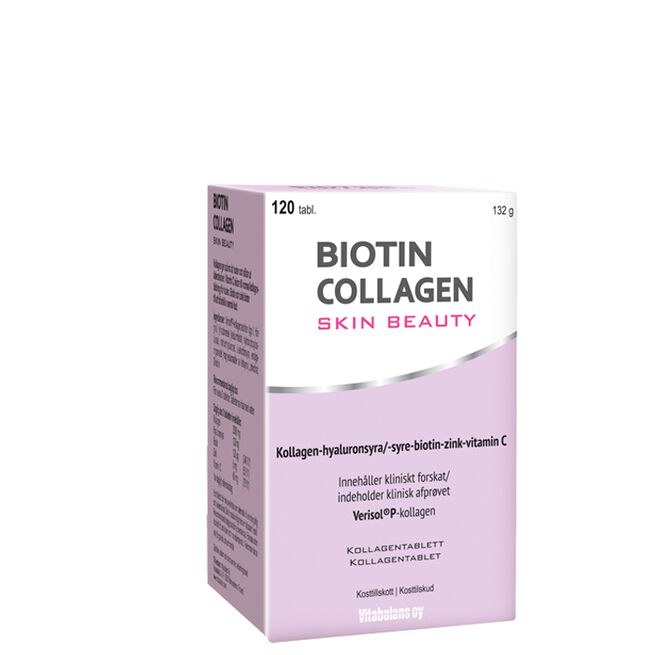 Biotin Collagen Skin Beauty, 120 tabletter 