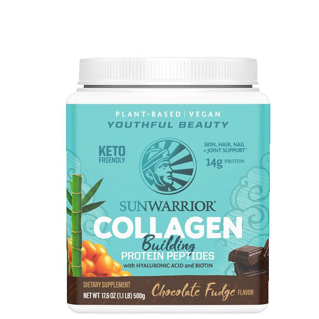 Plant Based Collagen Building Protein Peptides Chocolate Fudge, 500 g