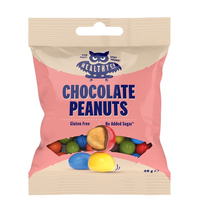 HealthyCo Chocolate Peanuts 40 g  Chokladjordnötter 40 g