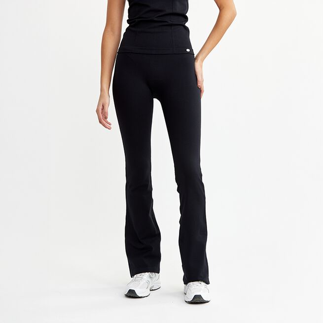 Seamless Flare Tights, Black, XS Seamless Flare Träningstights Svart