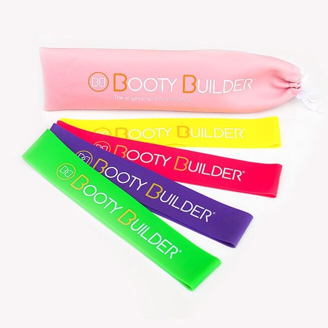 Booty Builder Mini Bands, Pink, 4-Pack Booty Builder Minibands Rosa 4-Pack