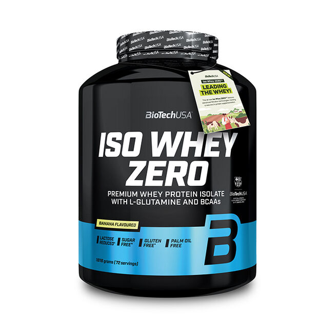 Iso Whey Zero Lactose Reduced 1816 g Banana Iso Whey Zero Vassleproteinisolat 1816 g Banana
