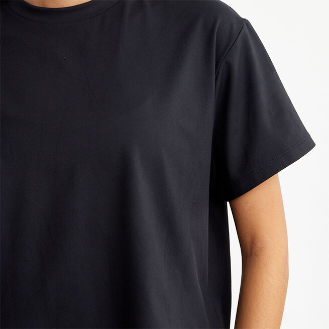Butter Soft Cropped Tee, Black, XS  Butter T-shirt Svart