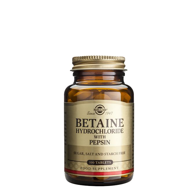 Betain Hydrochloride 100 tabletter  Betain Hydrochloride 100 tabletter