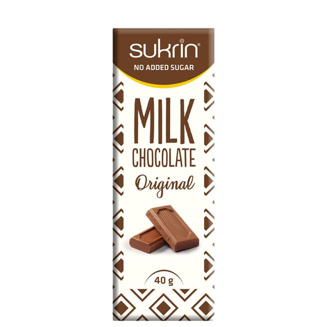 Sukrin Mjökchoklad 40 g Mjölkchoklad 40 g