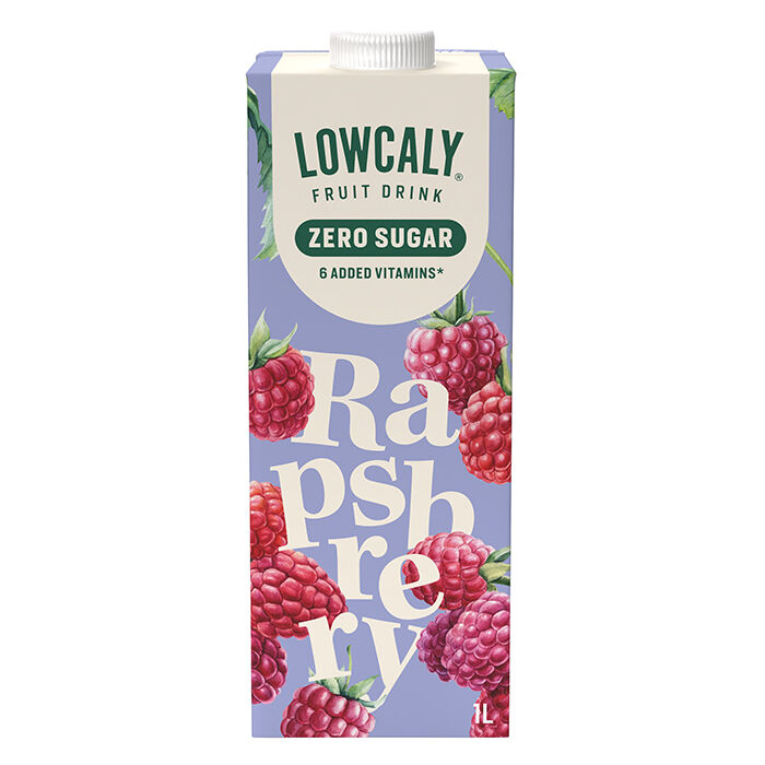 Lowcaly Fruktdryck 1000 ml Raspberry