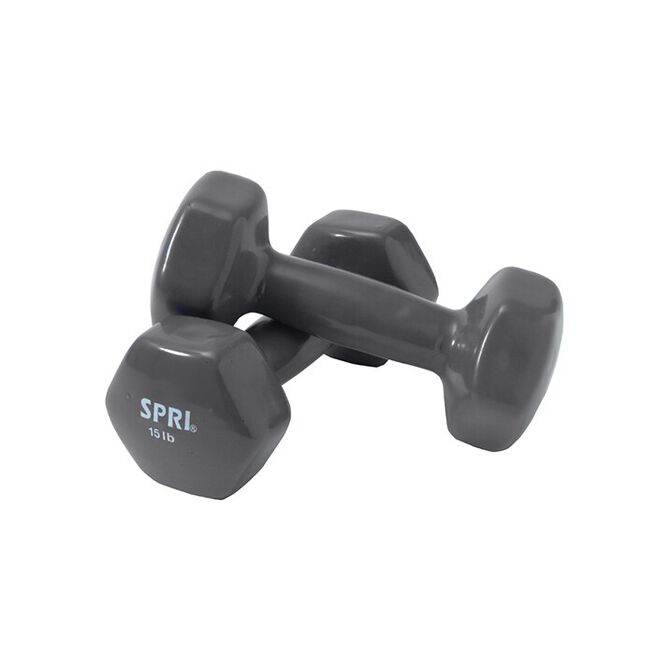 Dumbbells Vinyl, pair - 6,8 kg "Hantlar Vinyl Par 6,8 kg"