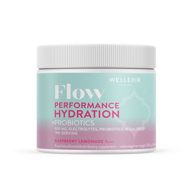 Wellexir Flow Hydration Raspberry Lemonade 300 g Flow Hydration Dryck Hallon Lemonad 300 g