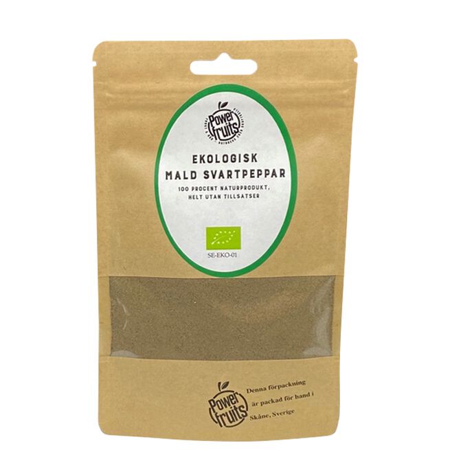 Powerfruits Ekologisk Svartpeppar Mald 50 g Ekologisk Svartpeppar Mald 50 g