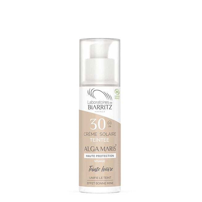 Solskydd Ansikte Tinted ivory SPF30 50 ml Alga Maris