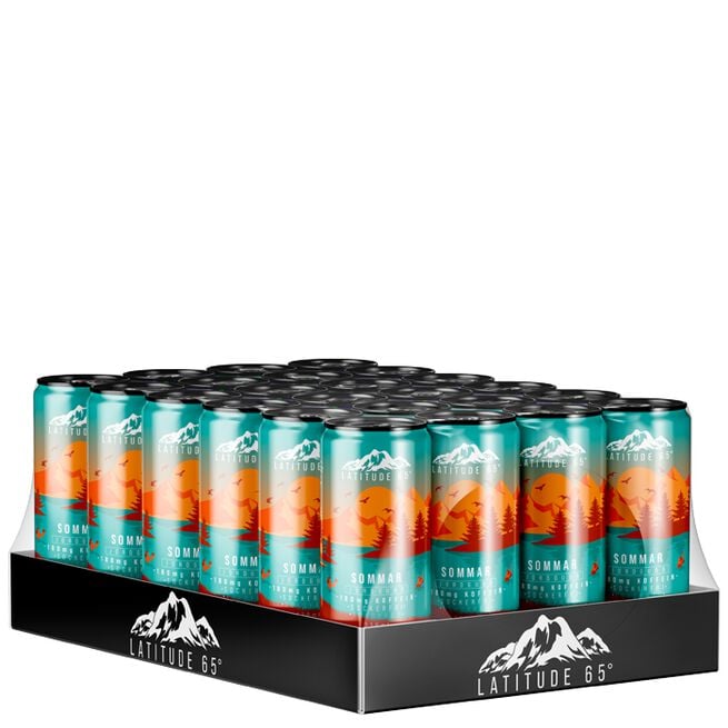 24 x Latitude 65, 330 ml, Sommar 2.0 24 x Latitude 65 Energidryck 330 ml Sommar 2.0