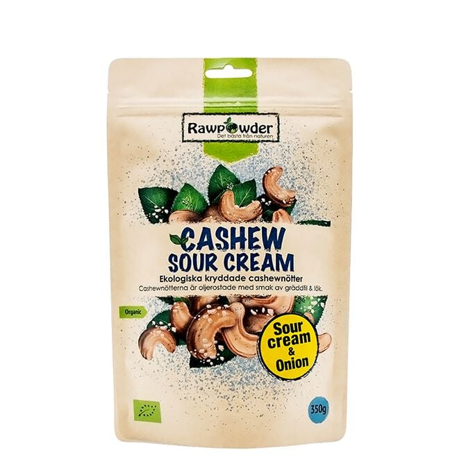 Rawpowder Ekologiska Cashewnötter Sourcream 350 g Ekologiska Cashewnötter Sourcream 350 g Cashew
