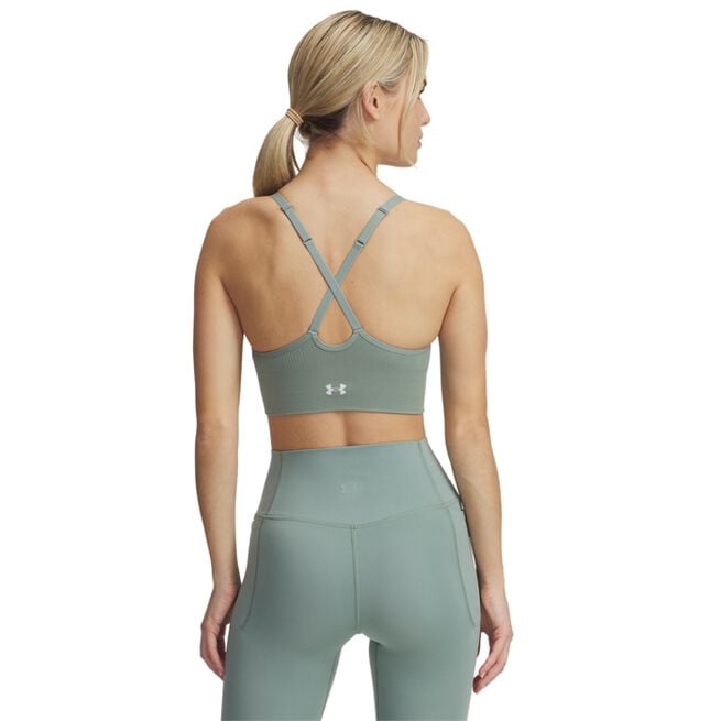 Vanish Seamless Low Bra, Silica Green, XS Vanish Seamless Sport-bh Grön