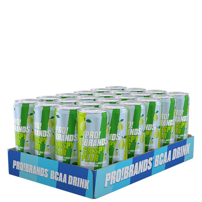24 x Pro Brands BCAA Drink, 330 ml, Crispy Pear 24 x BCAA Energidryck 330 ml Crispy Pear